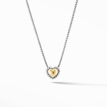 Cable Collectibles® Cookie Classic Heart Necklace with 18K Yellow Gold