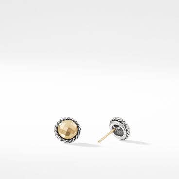 Petite Chatelaine® Stud Earrings with 18K Yellow Gold Domes