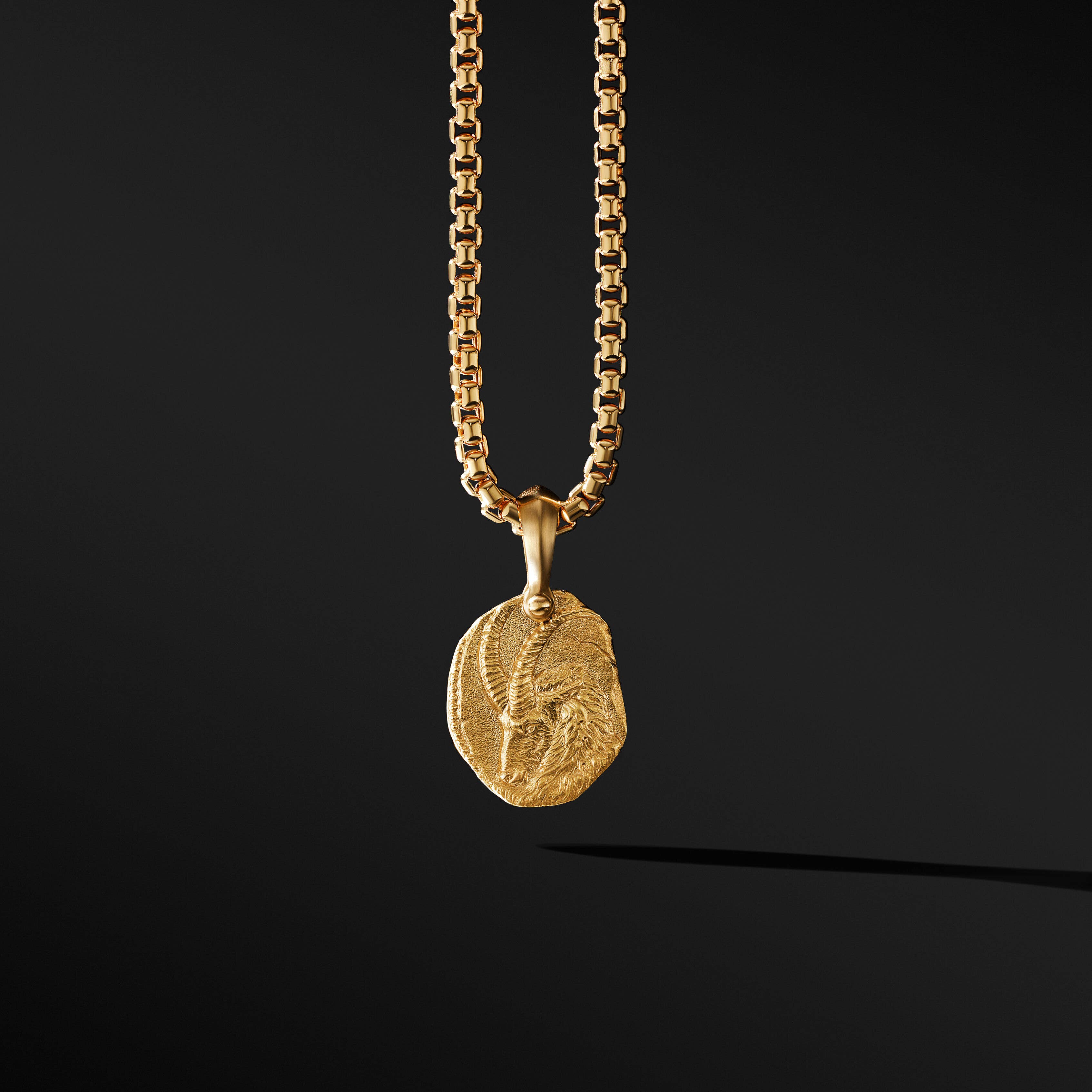 Capricorn Amulet in 18K Yellow Gold