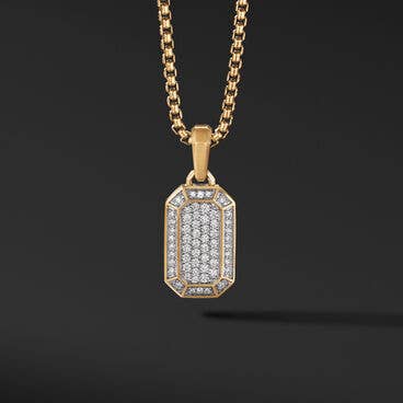 Streamline® Pavé Amulet in 18K Yellow Gold with Diamonds