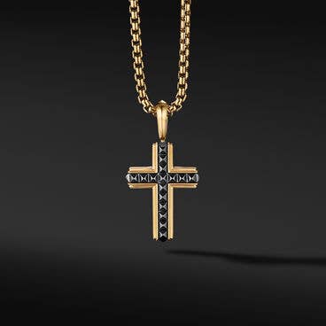 Pyramid Cross with Black Titanium and 18K Yellow Gold