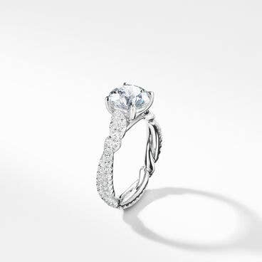 DY Wisteria® Engagement Ring in Platinum, Round