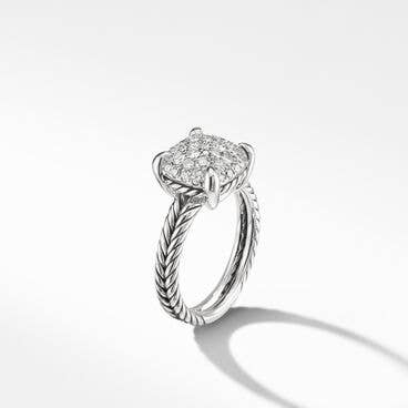 Chatelaine® Ring in Sterling Silver with Pavé Diamonds