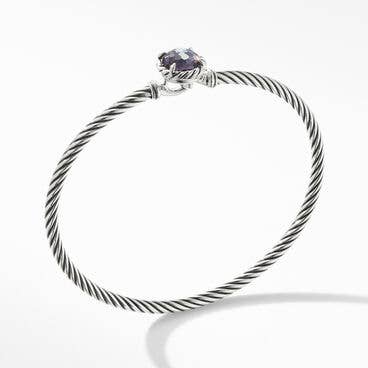 Petite Chatelaine® Bracelet in Sterling Silver with Black Orchid