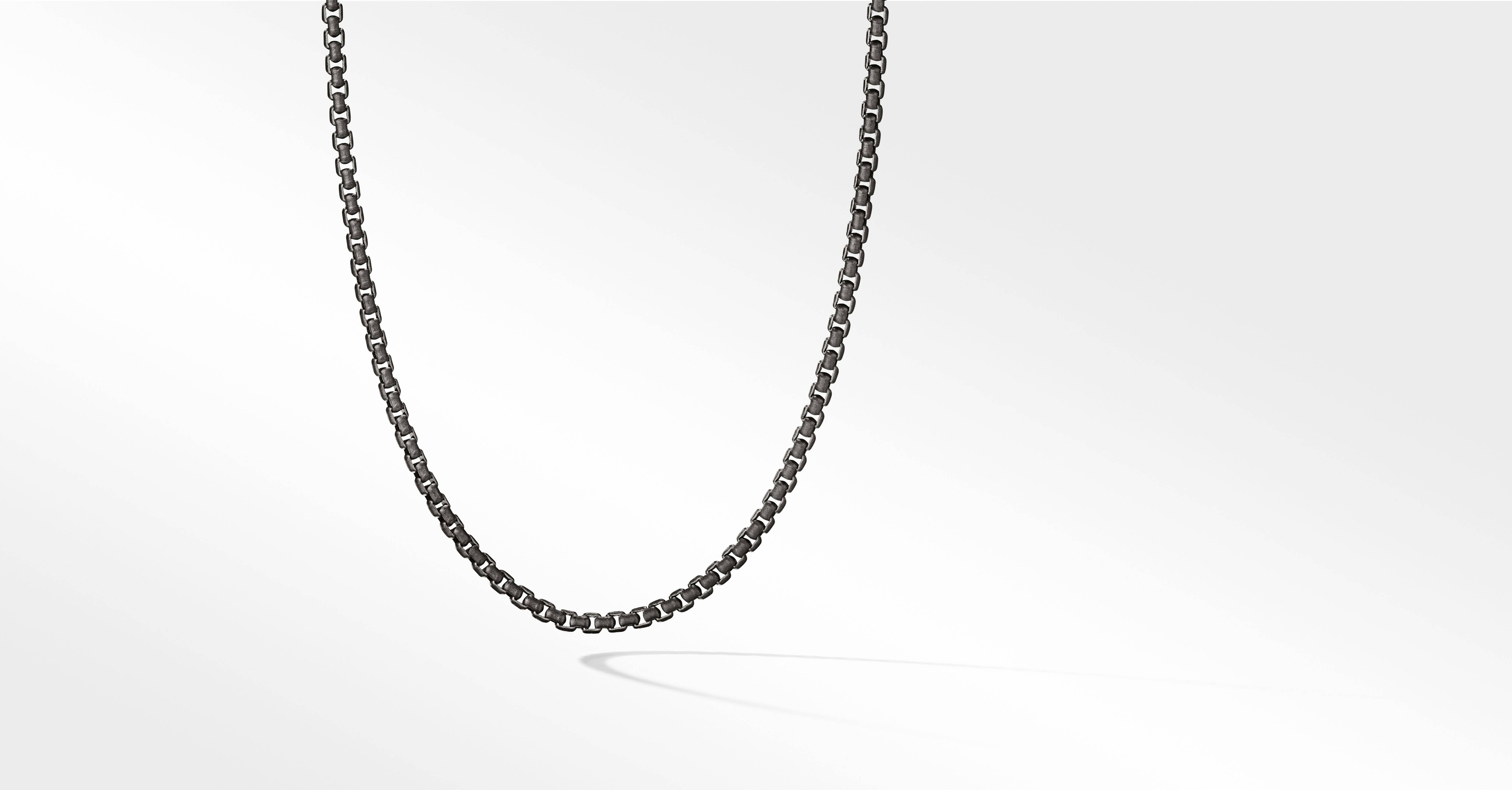 Small Box Chain Necklace, 2.7mm