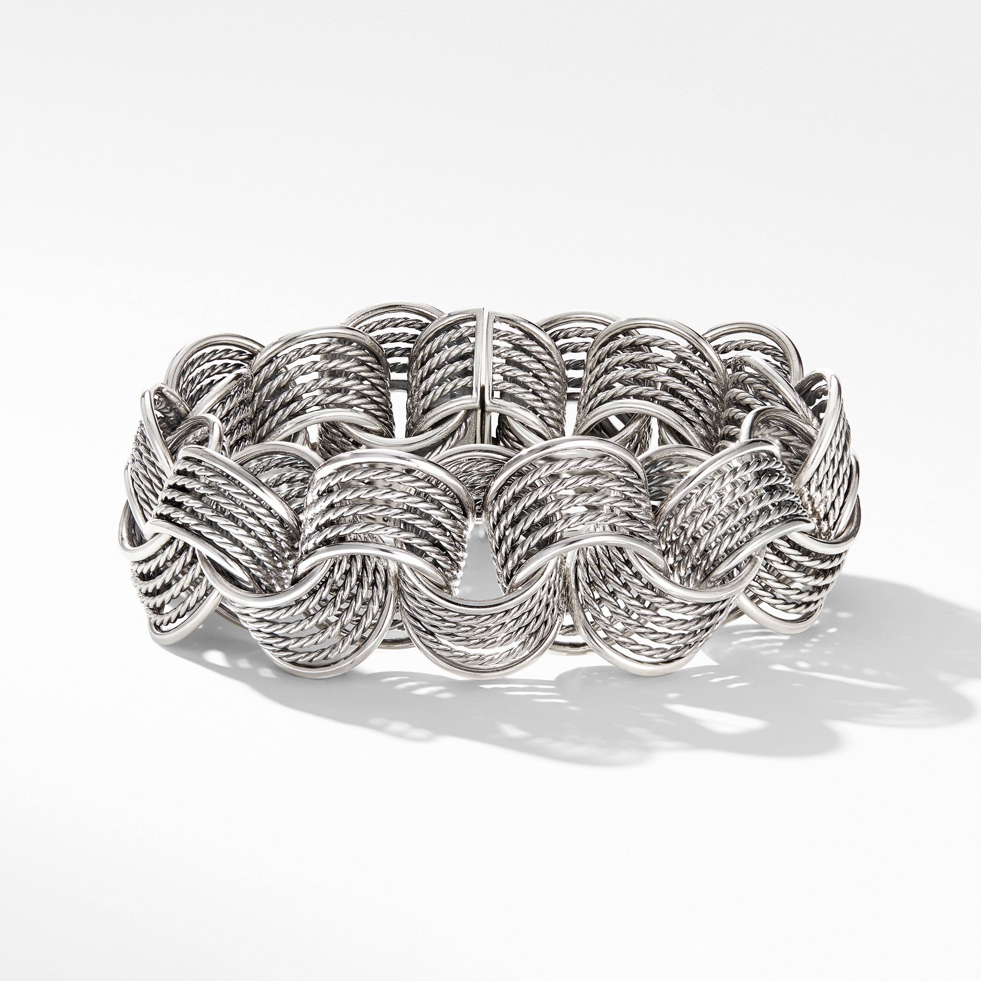 DY Origami Link Bracelet in Sterling Silver