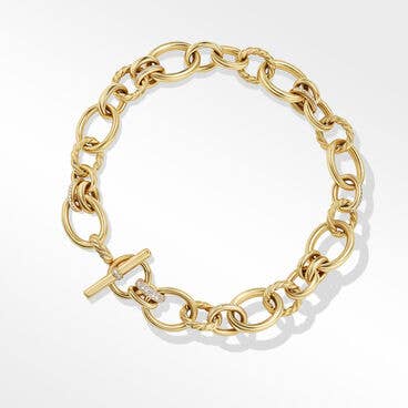DY Mercer™ Necklace in 18K Yellow Gold with Pavé Diamonds