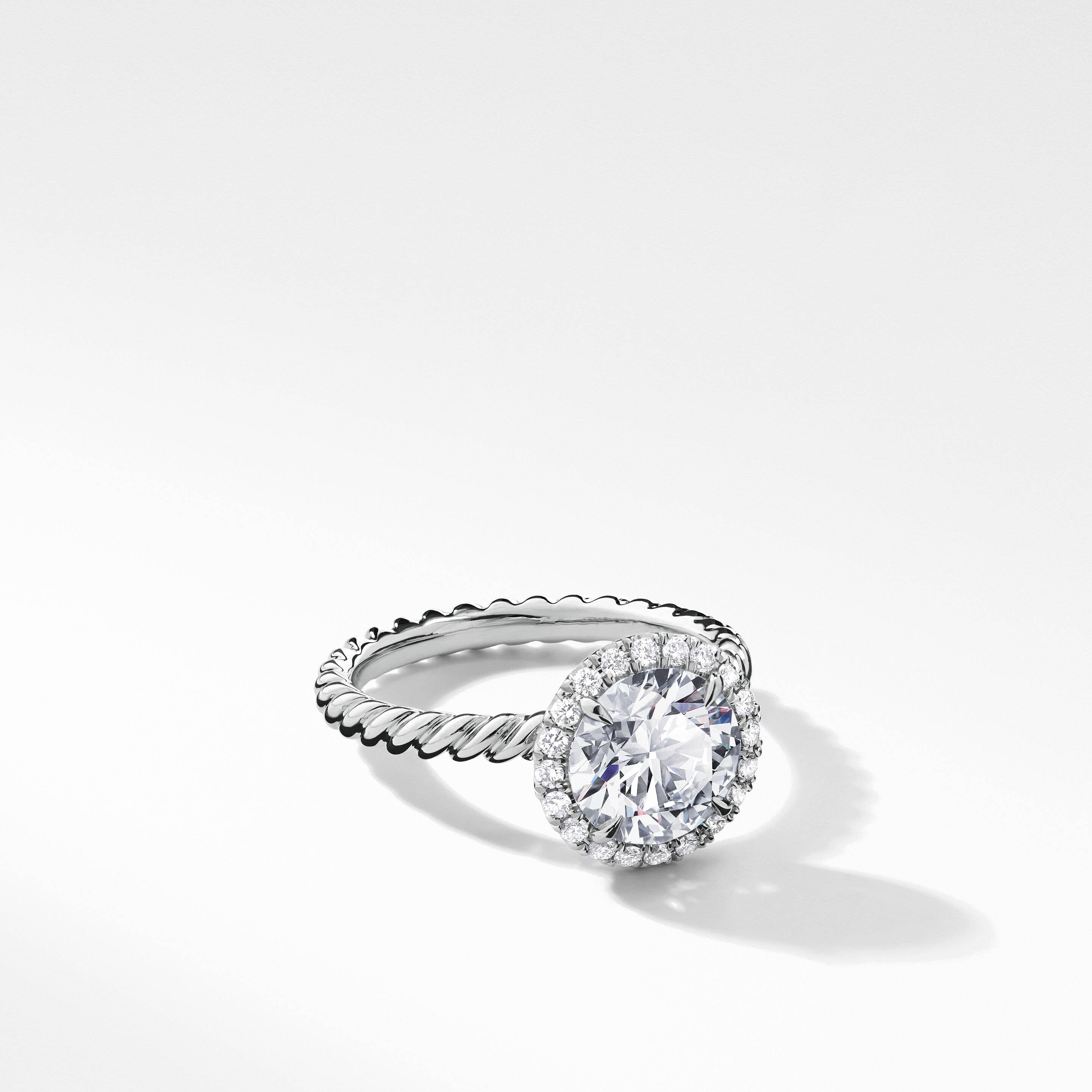 DY Capri® Engagement Ring in Platinum, Round