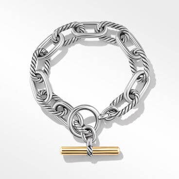 DY Madison® Toggle Chain Bracelet in Sterling Silver with 18K Yellow Gold