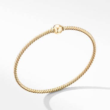 Solari Center Station Bracelet in 18K Yellow Gold with Gold Dome