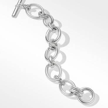DY Mercer™ Chain Bracelet in Sterling Silver with Pavé Diamonds