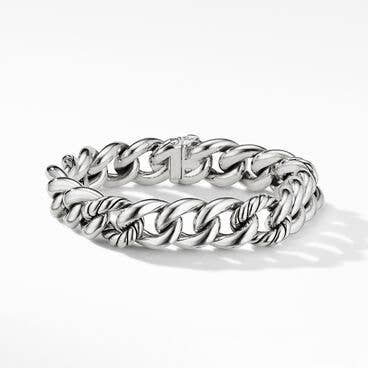 Curb Chain Bracelet in Sterling Silver