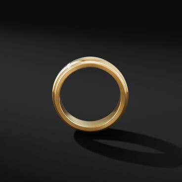 Deco Band Ring in 18K Yellow Gold