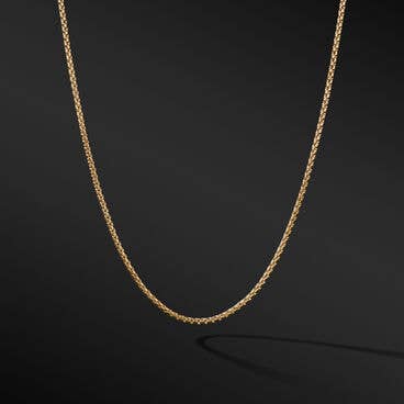 Box Chain Necklace in 18K Yellow Gold