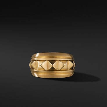 Pyramid Signet Ring in 18K Yellow Gold