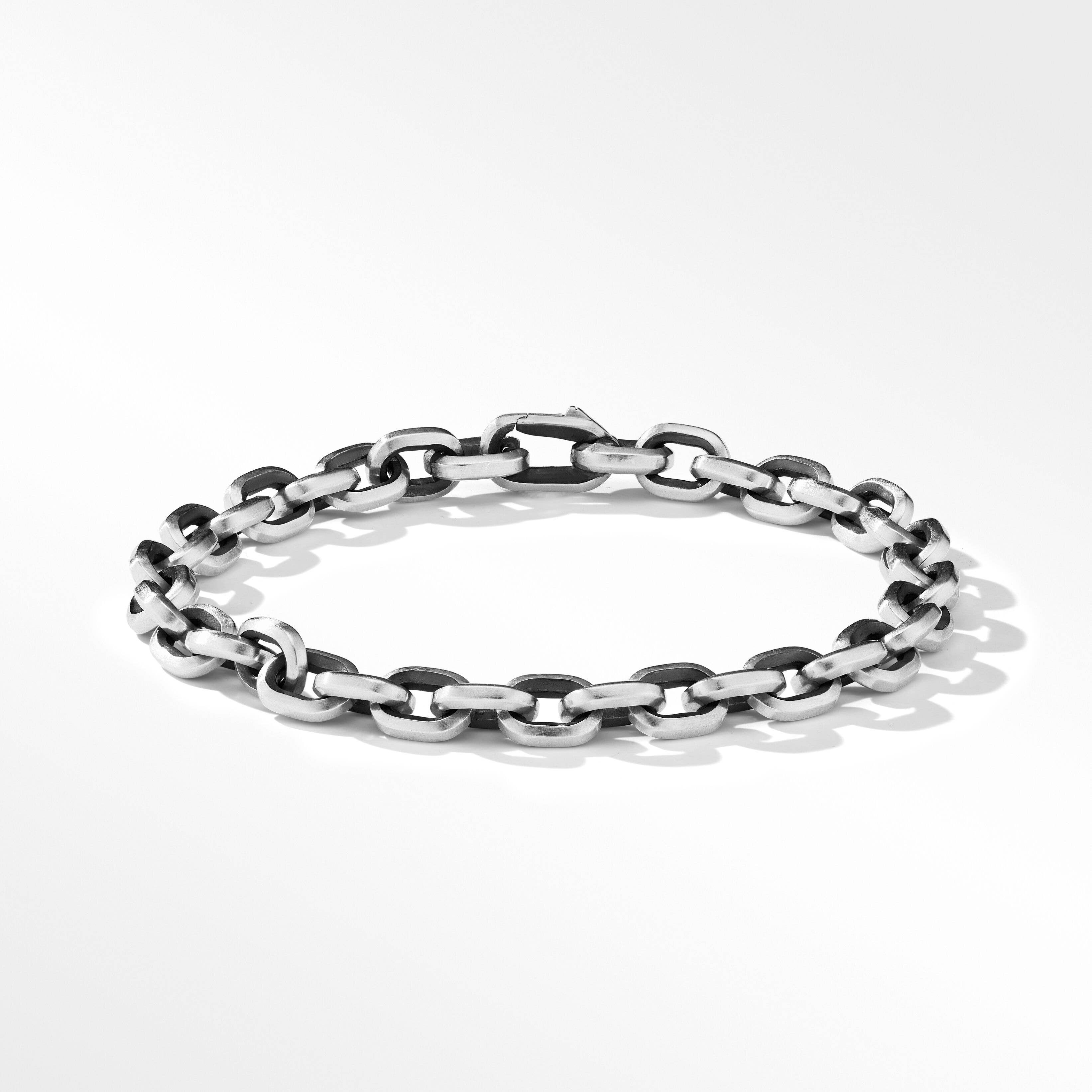 Deco Chain Link Bracelet in Sterling Silver