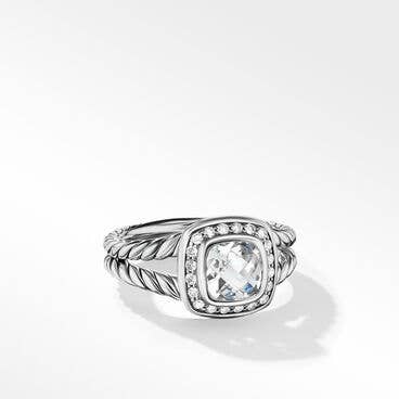 Petite Albion Ring with Diamonds, 7mm