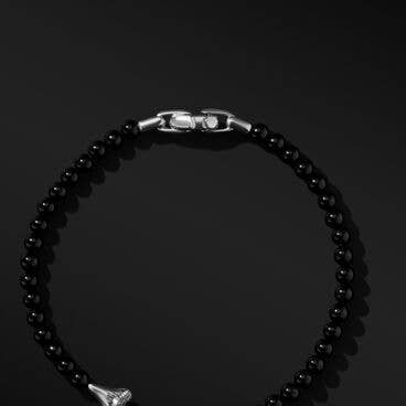 Spiritual Beads Shark Tooth Bracelet with Black Onyx