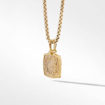 Petrvs® Horse Amulet in 18K Yellow Gold with Pavé Diamonds