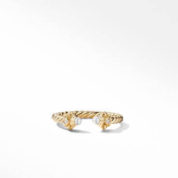 Renaissance Colour Ring in 18K Yellow Gold with Pearls and Diamonds