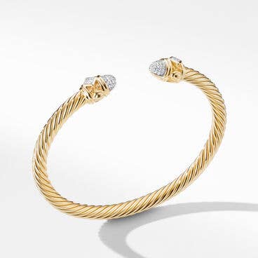 Renaissance Bracelet in 18K Yellow Gold with Pavé Diamonds