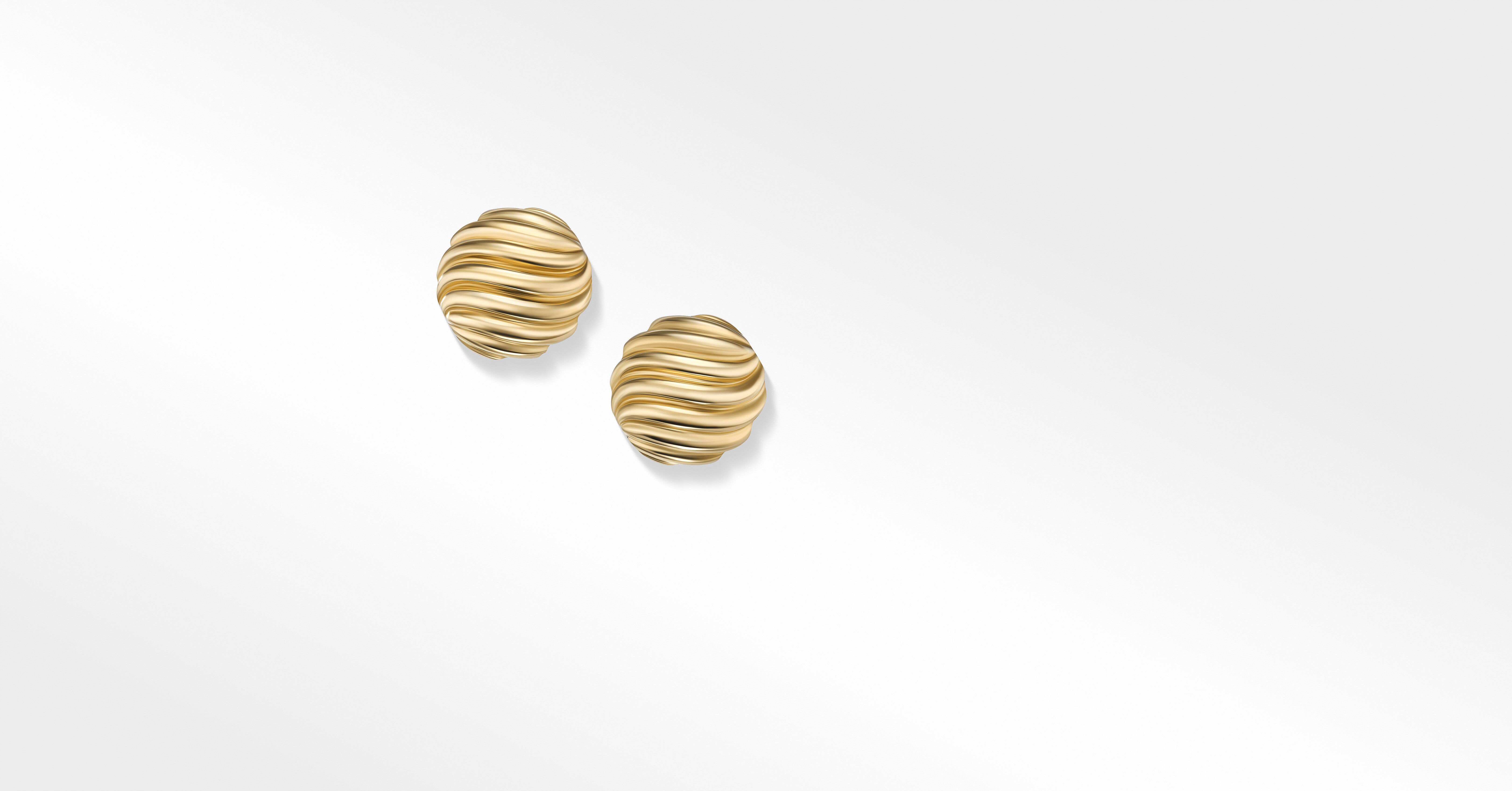 Gucci 18K Gold Running G Stud Earrings | Neiman Marcus