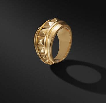 Pyramid Signet Ring in 18K Yellow Gold