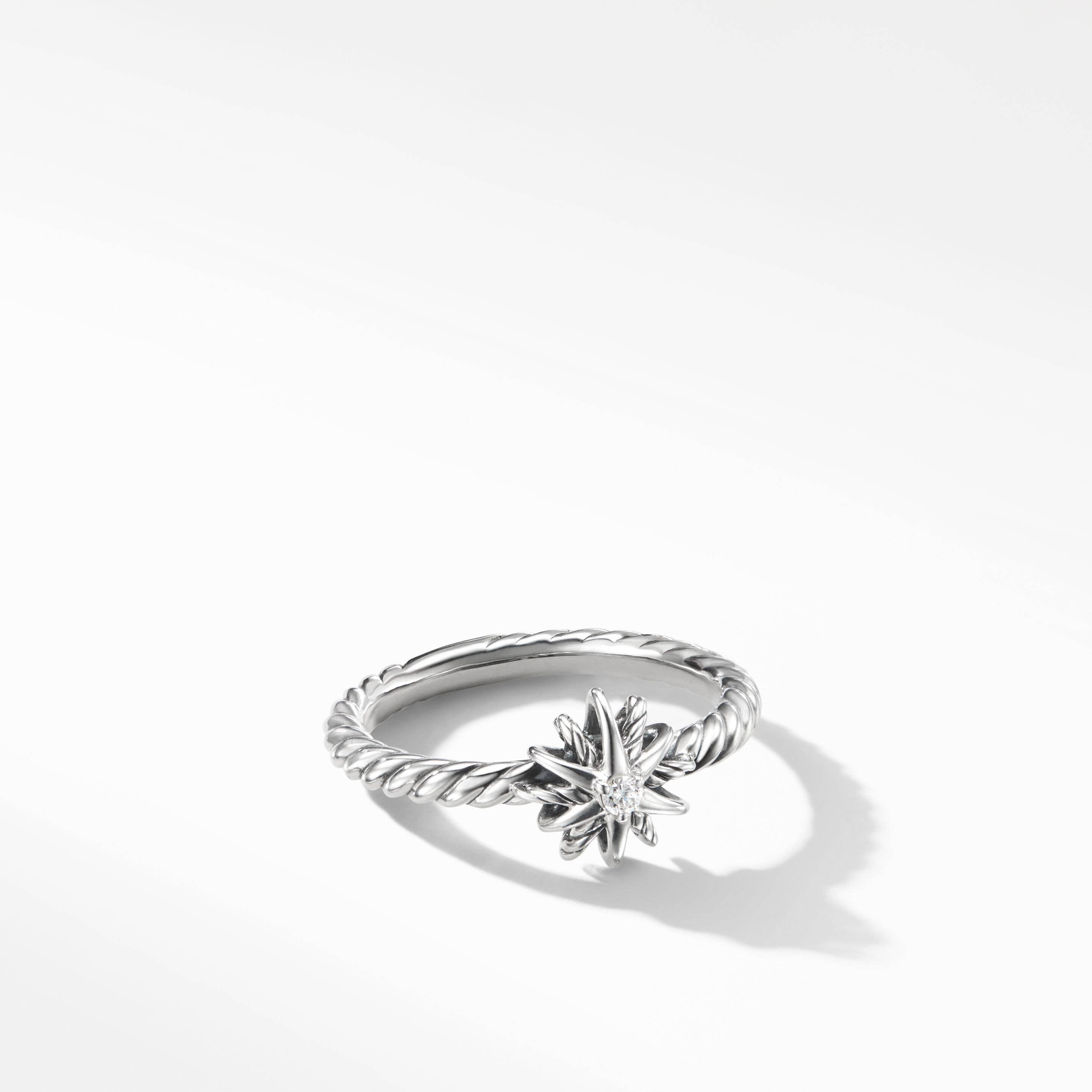 Starburst Kids Ring in Sterling Silver with Center Diamond
