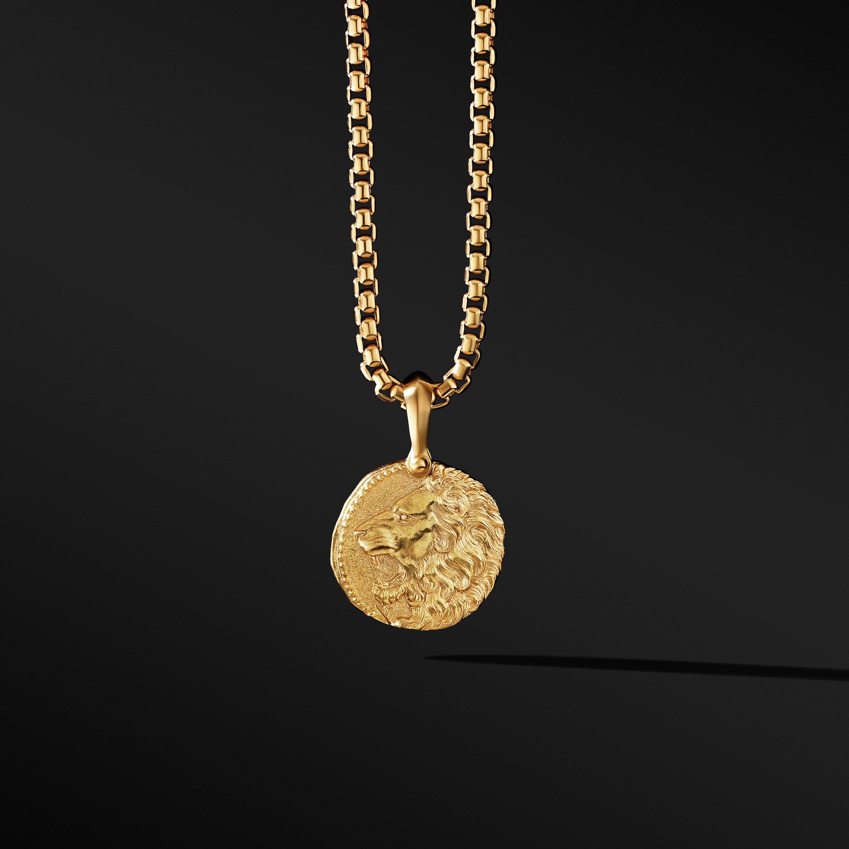 Leo Amulet in 18K Yellow Gold