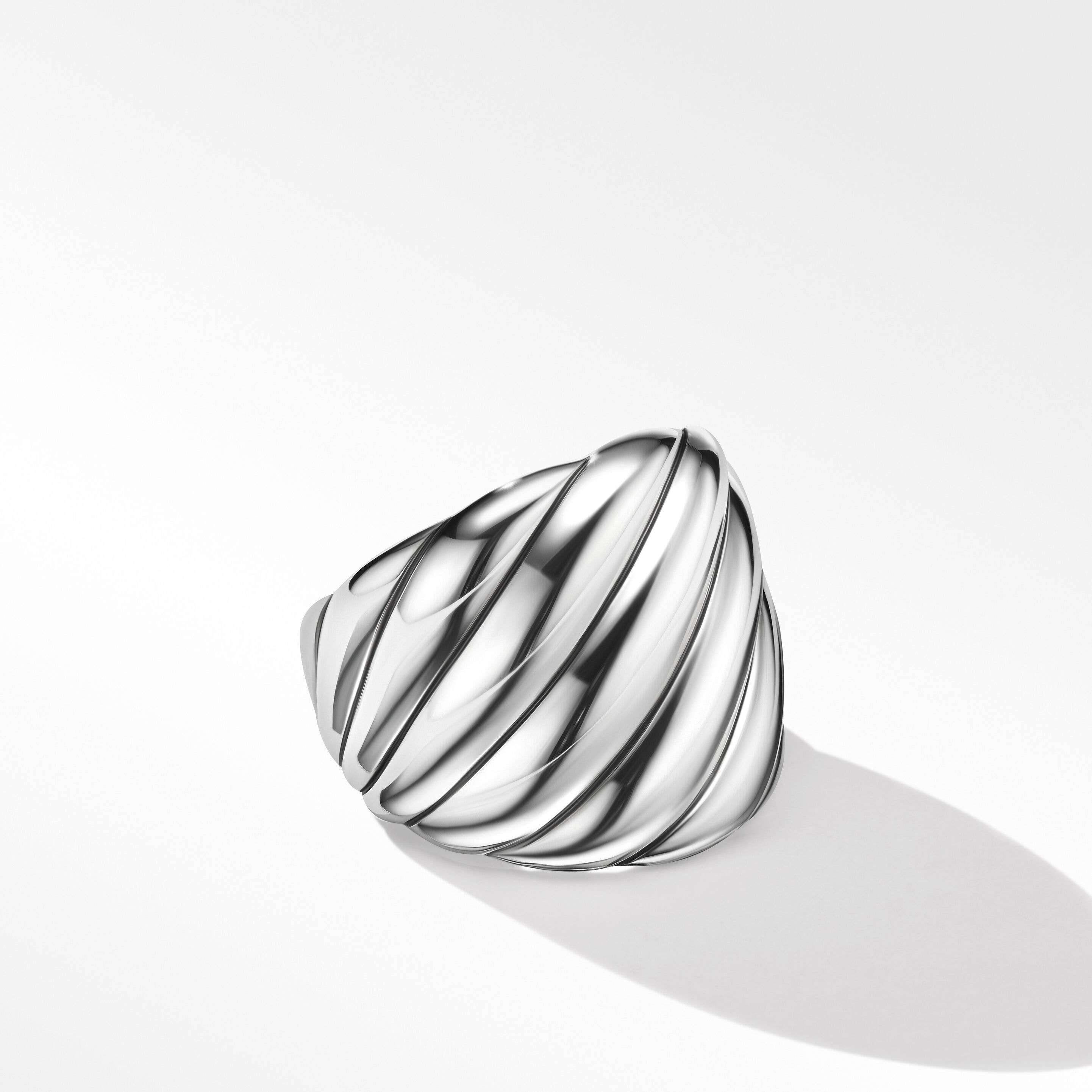 Sculpted Cable Ring