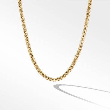 Box Chain Necklace in 18K Yellow Gold