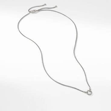 Cable Amulet Vehicle Box Chain Necklace in Sterling Silver, 2.7mm