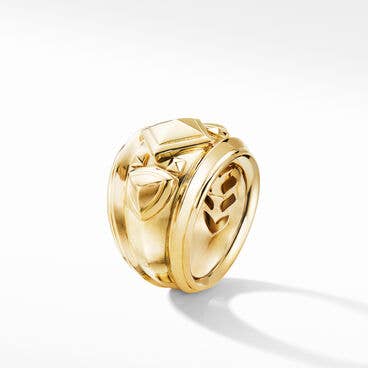 Modern Renaissance Ring in 18K Yellow Gold