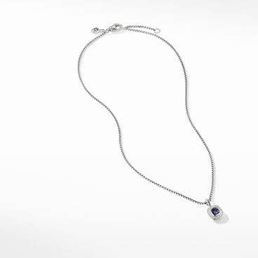 Kids Albion® Pendant Necklace with Black Orchid and Pavé Diamonds