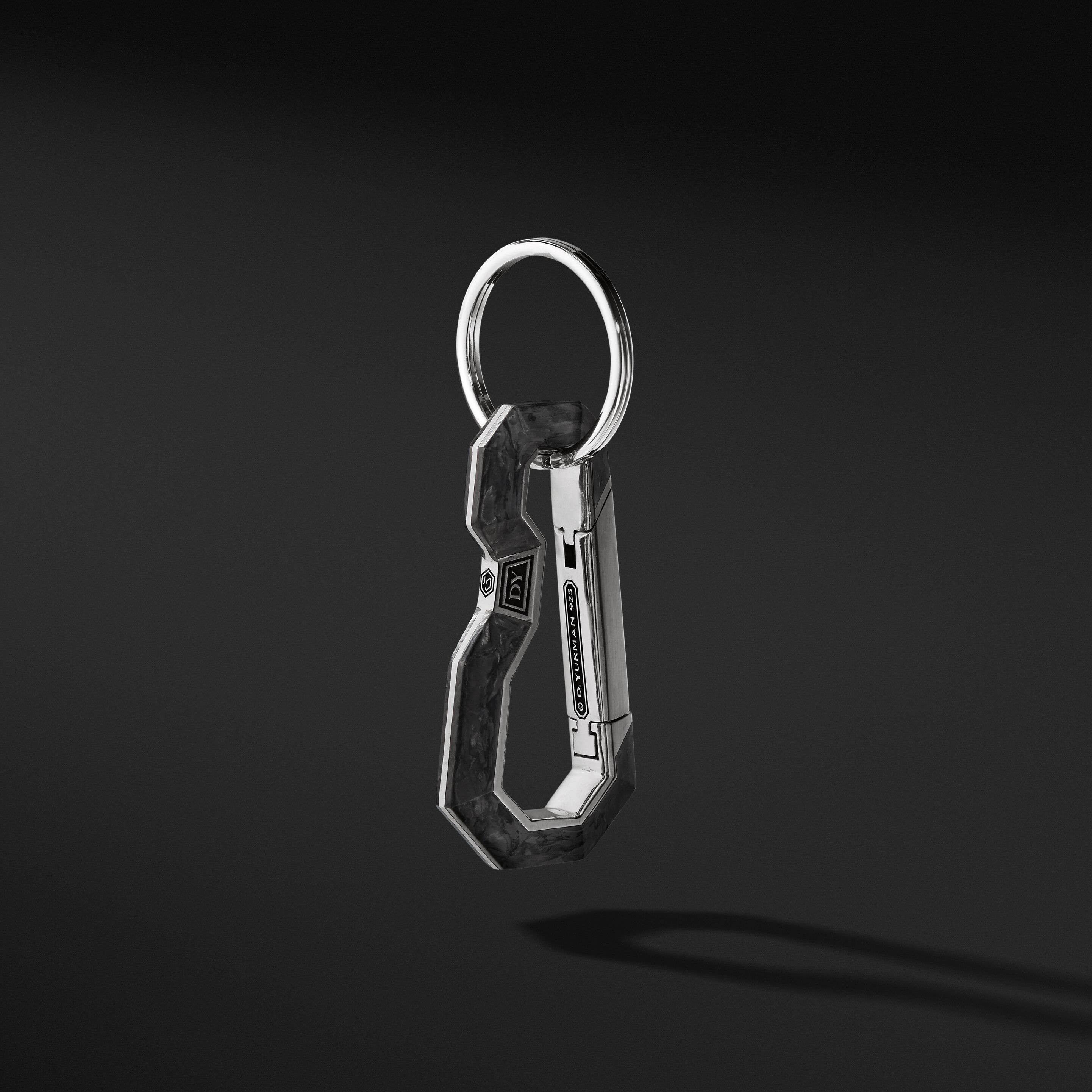 Forged Carbon Carabineer Keychain