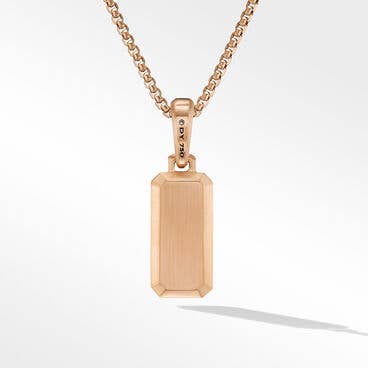 Streamline® Amulet in 18K Rose Gold with Pavé Cognac Diamonds
