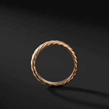 Cable Band Ring in 18K Yellow Gold
