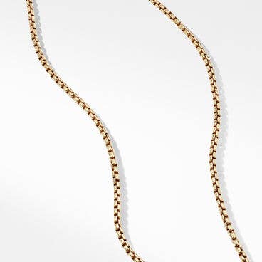 Box Chain Necklace in 18K Yellow Gold, 3.6mm
