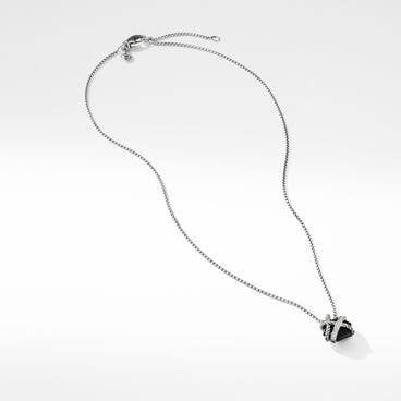 Cable Wrap Necklace with Black Onyx and Pavé Diamonds