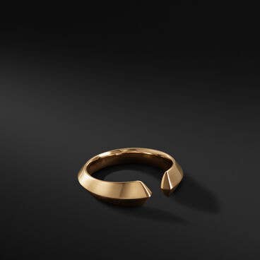 Roman Band Ring in 18K Yellow Gold