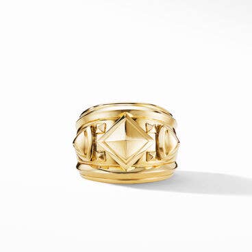 Modern Renaissance Ring in 18K Yellow Gold