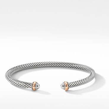 Cable Classics Bracelet in Sterling Silver with 18K Rose Gold