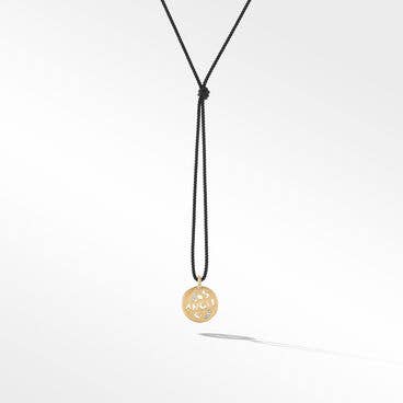 DY Elements® LA Pendant Necklace in 18K Yellow Gold with Diamonds