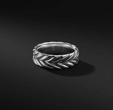 Chevron Band in Sterling Silver