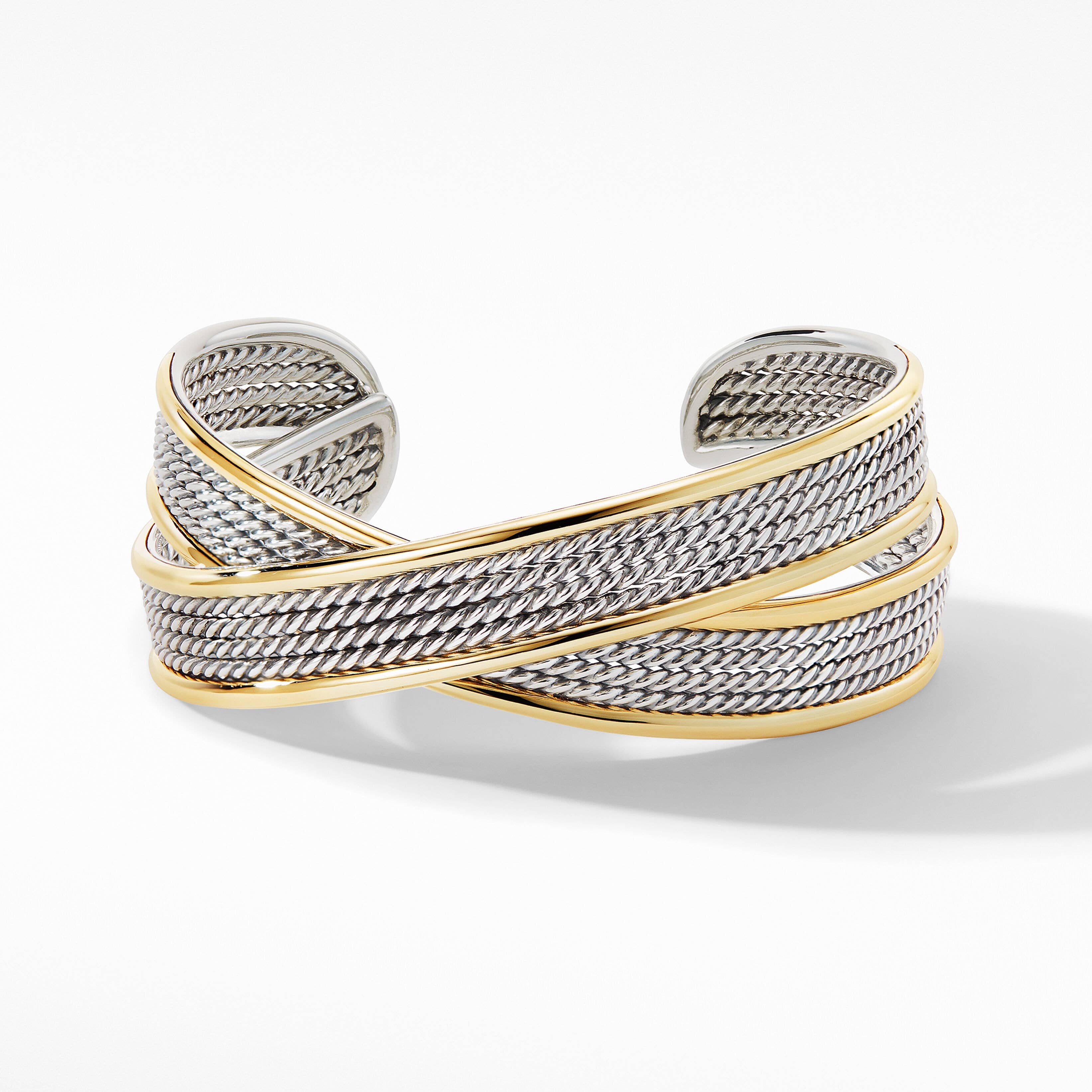 DY Origami Cuff Bracelet with 18K Yellow Gold