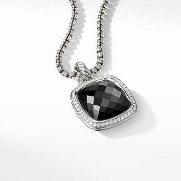 Albion® Pendant with Black Onyx and Pavé Diamonds