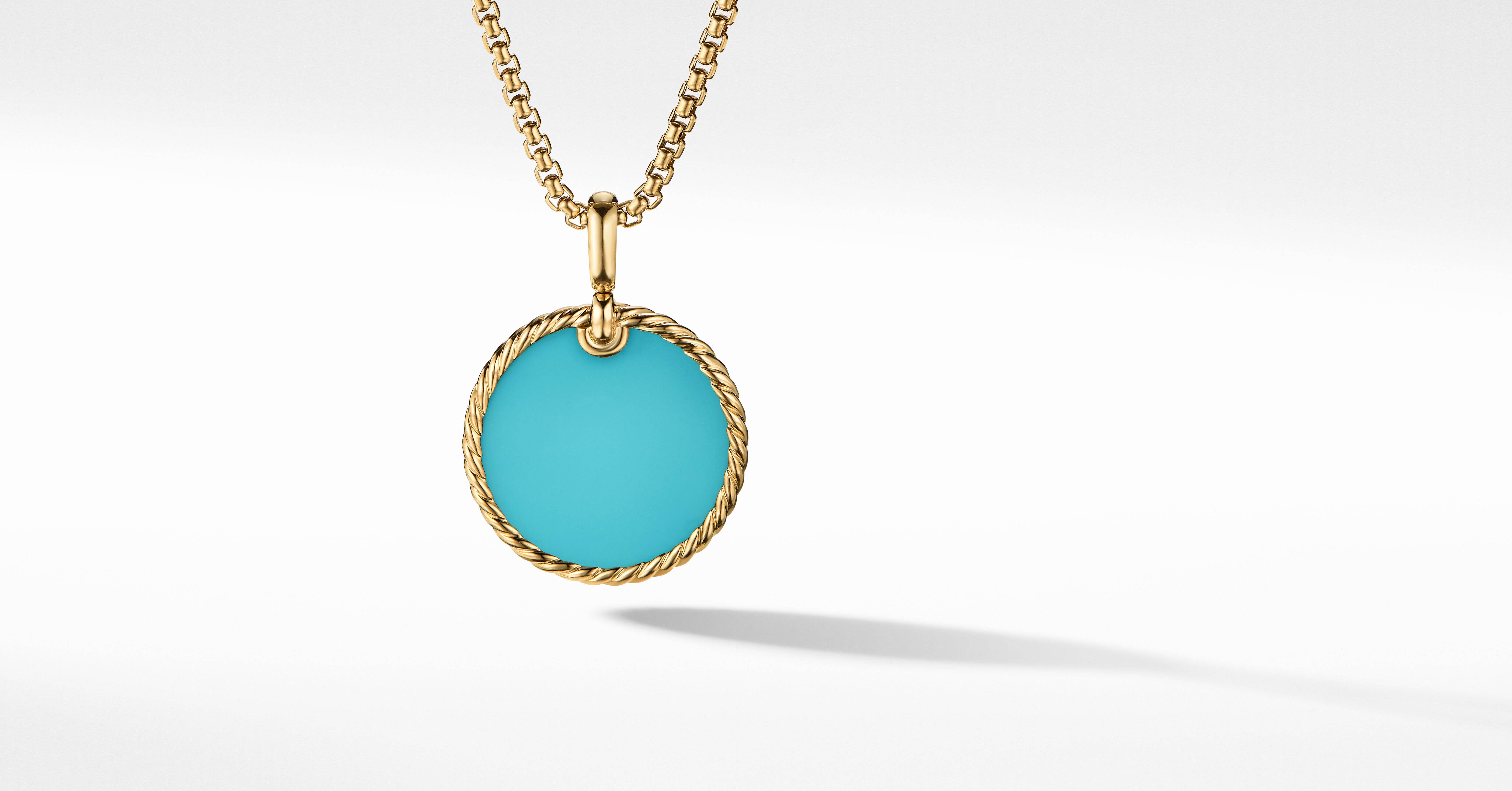 DY Elements® Disc Pendant in 18K Yellow 