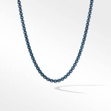 DY Bel Aire Chain Necklace in Navy with 14K Yellow Gold Accents
