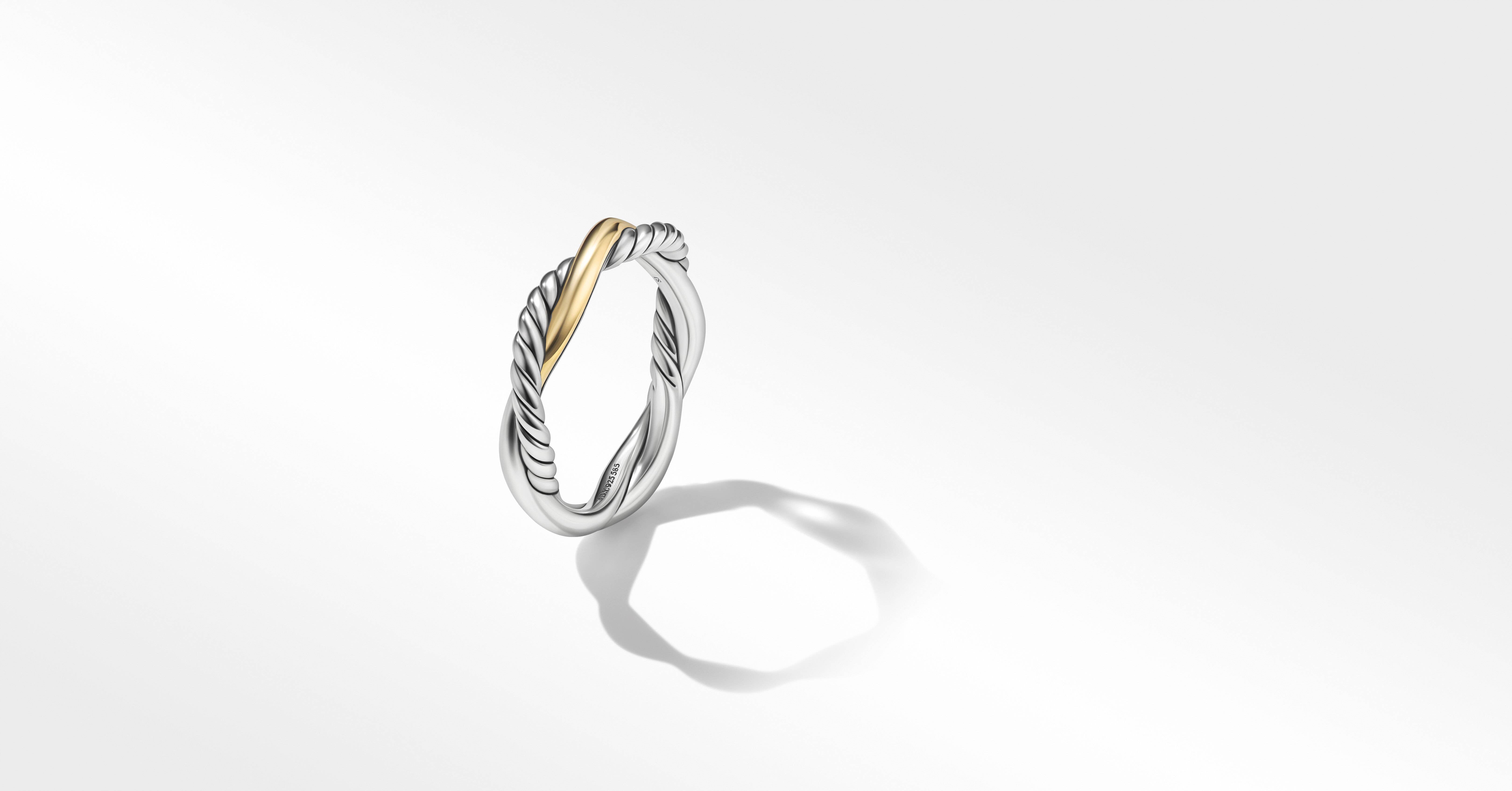 日本全国送料無料 デイビット ユーマン メンズ リング アクセサリー 18K White Gold Beveled Band Ring white  gold