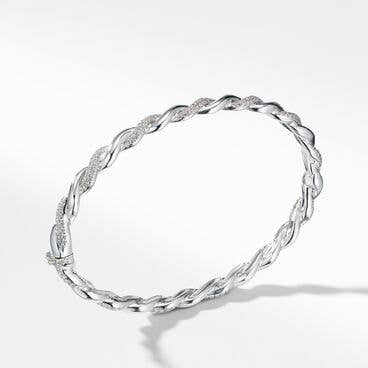 Wisteria® Bracelet in 18K White Gold with Pavé Diamonds